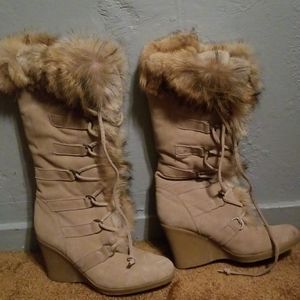 Fur boots